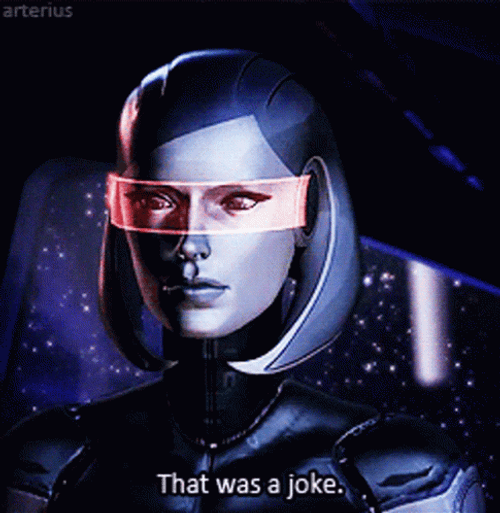 Mass Effect 3 EDI Joke GIF