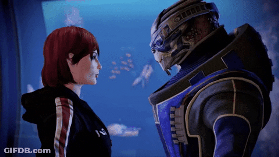 Mass Effect 3 Garrus Shepard GIF