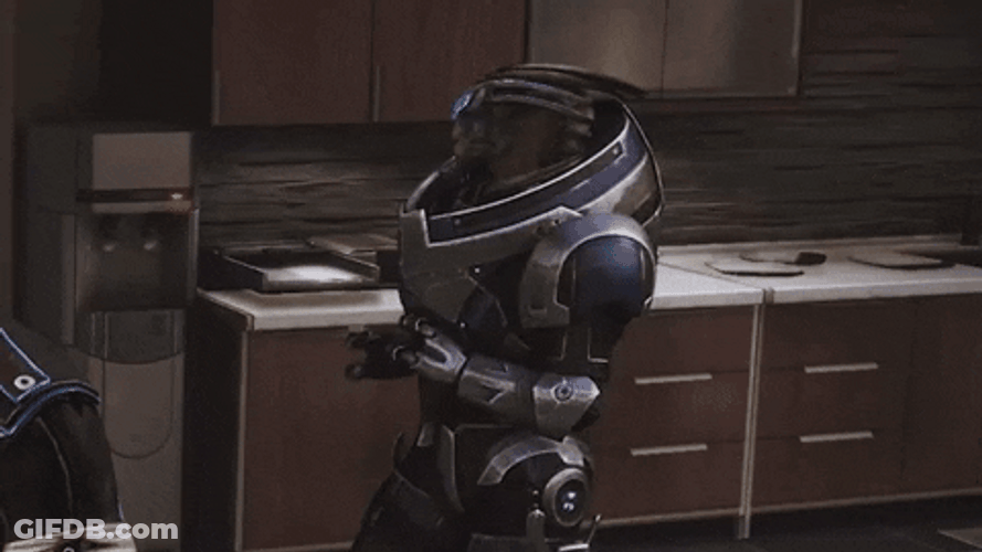 Mass Effect 3 Garrus Vakarian Dancing GIF