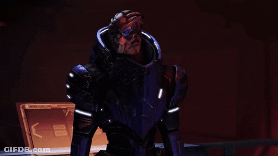 Mass Effect 3 Garrus Wait GIF
