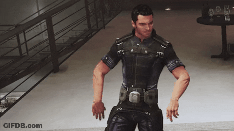 Mass Effect 3 Kaidan Alenko Dance GIF