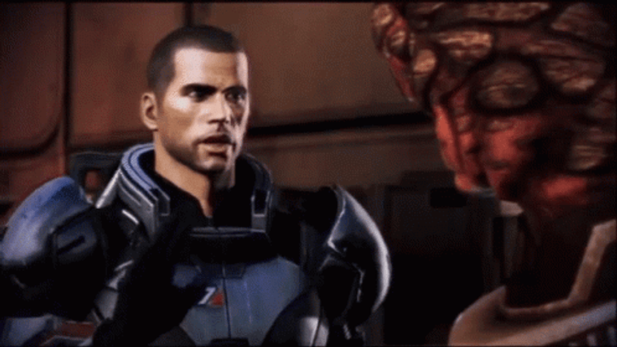 Mass Effect 3 Shepard Later GIF