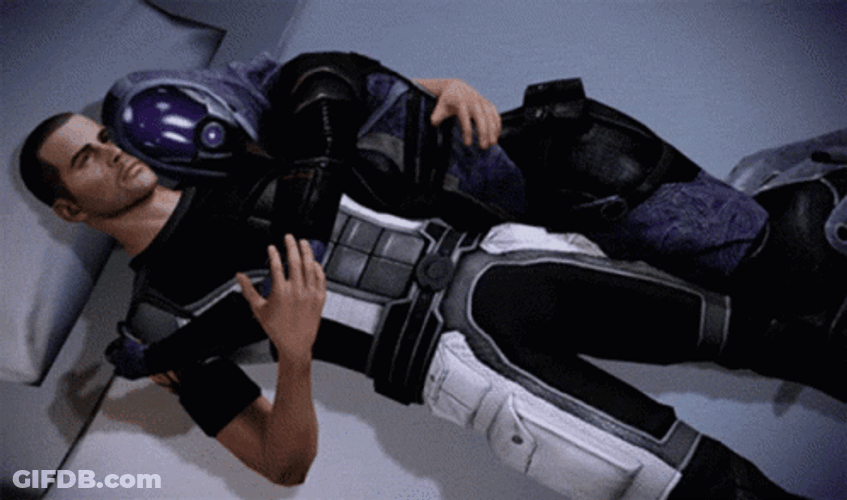 Mass Effect 3 Tali Cuddle GIF
