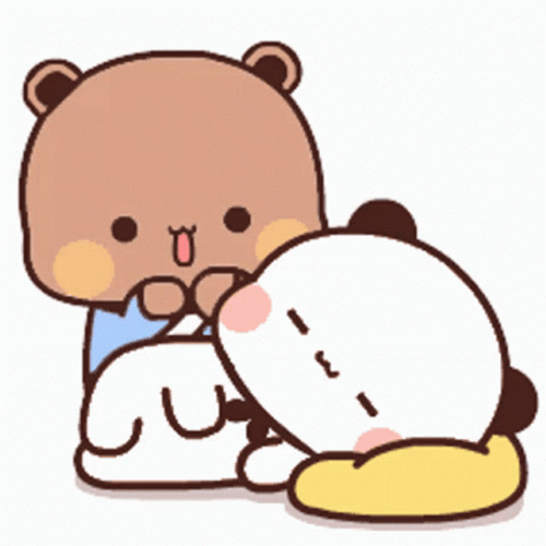 Massage Bubu Dudu Bear GIF