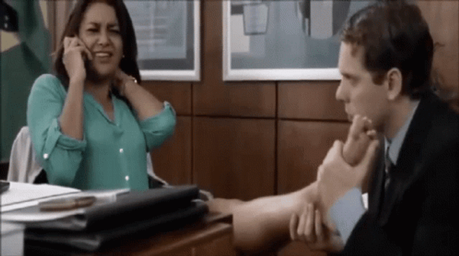 Massaging And Kissing Foot Fetish GIF