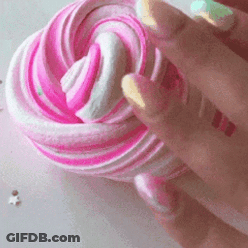 Massaging Pink Swirl Slime GIF