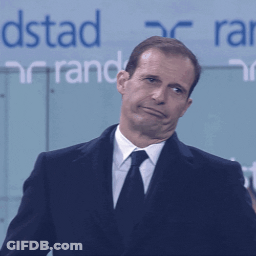 Massimiliano Allegri Oooh When His Team Scored GIF