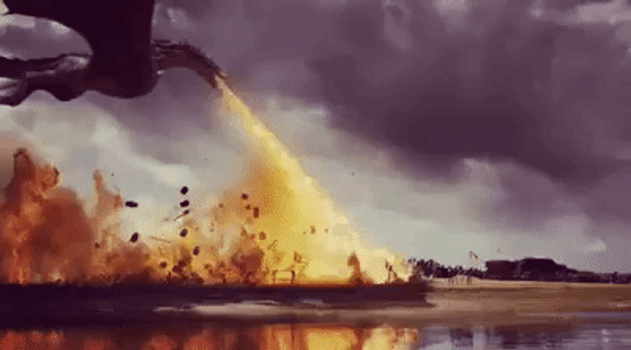 Massive Dracarys Hit By Dragon GIF