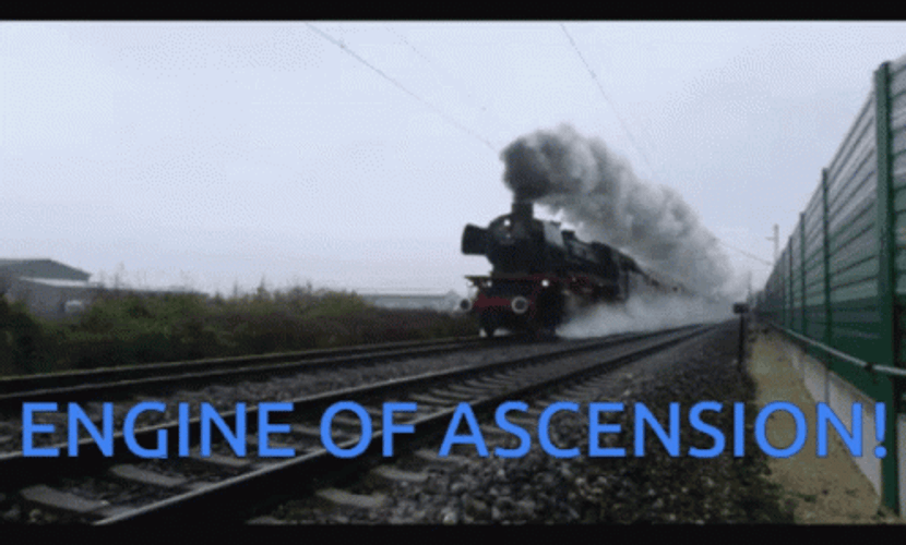 Massive Train Engine Smoking GIF