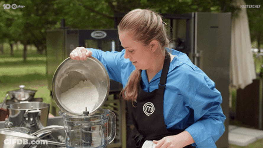Master Chef Australia Alex Pouring Flour GIF