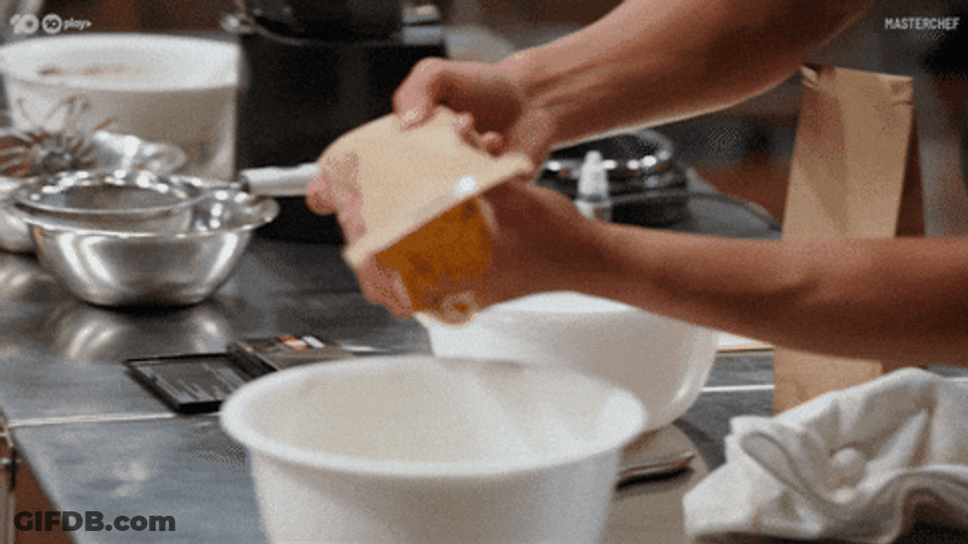 Master Chef Australia Pouring Chocolate GIF