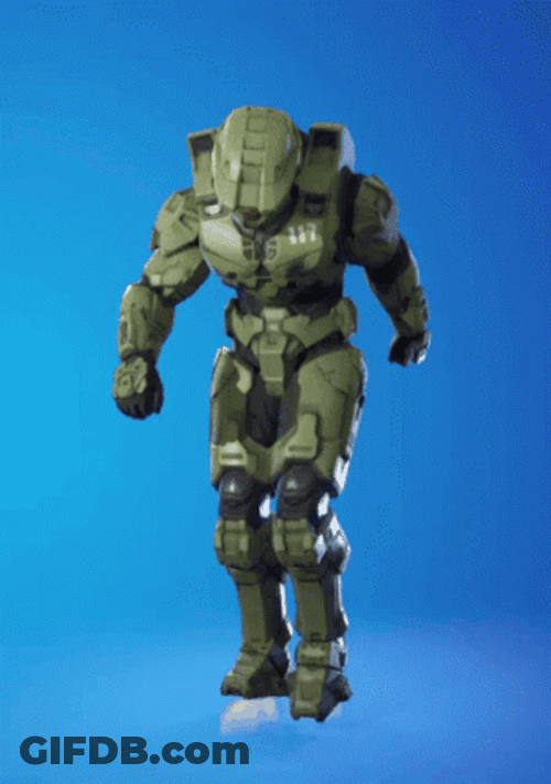 Master Chief Griddy Right Foot Creep GIF
