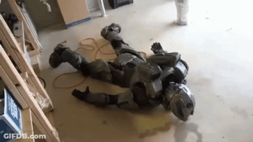 Master Chief On The Floor GIF