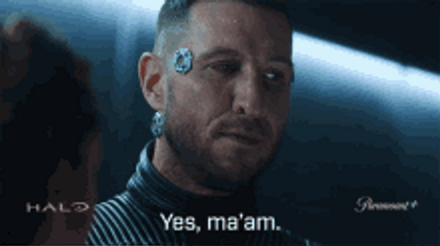 Master Chief Pablo Schreiber Yes Ma'am GIF