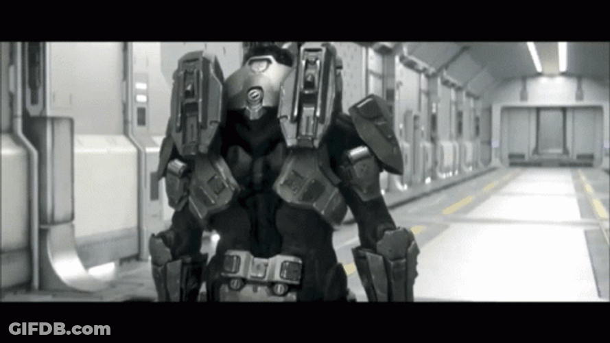 Master Chief Walking GIF
