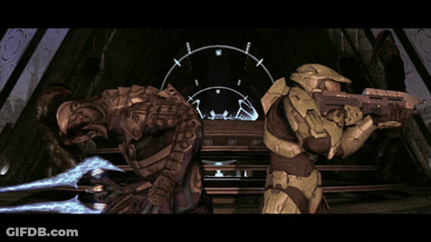 Master Chier Arbiter Game Back To Back GIF