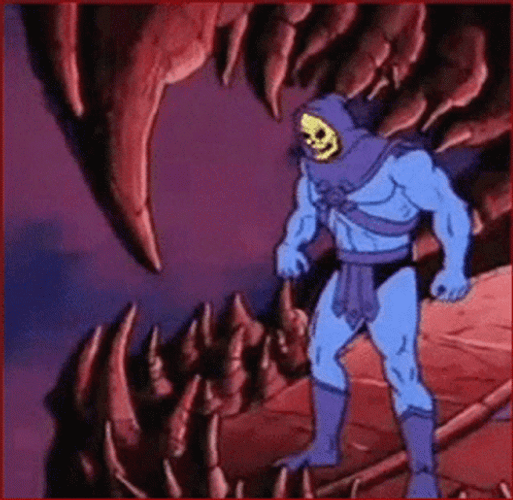 Master Of The Universe Demon Skeletor Jumping GIF