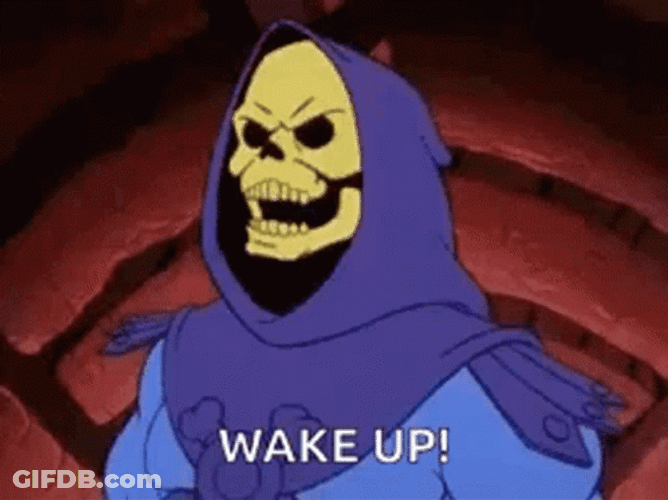 Master Of The Universe Skeletor Wake Up GIF