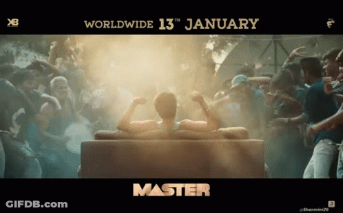 Master Poster Man Flexing Muscles GIF