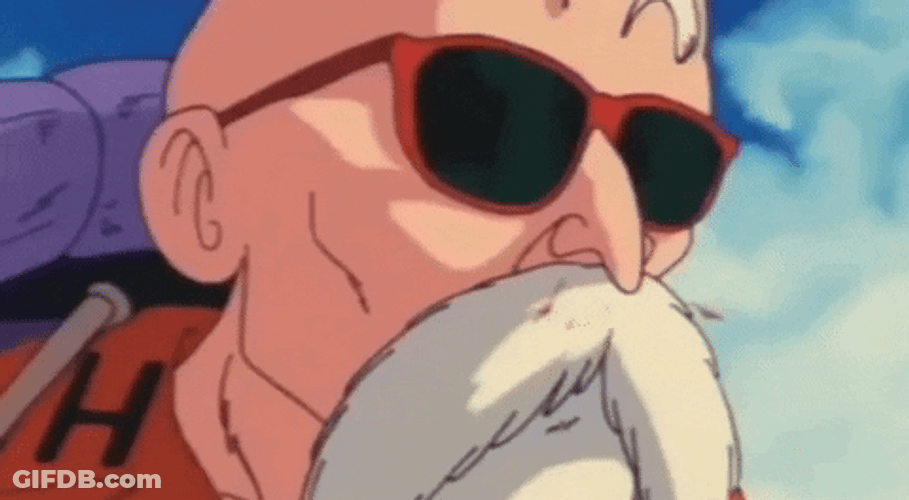 Master Roshi Slight Nose Bleed GIF