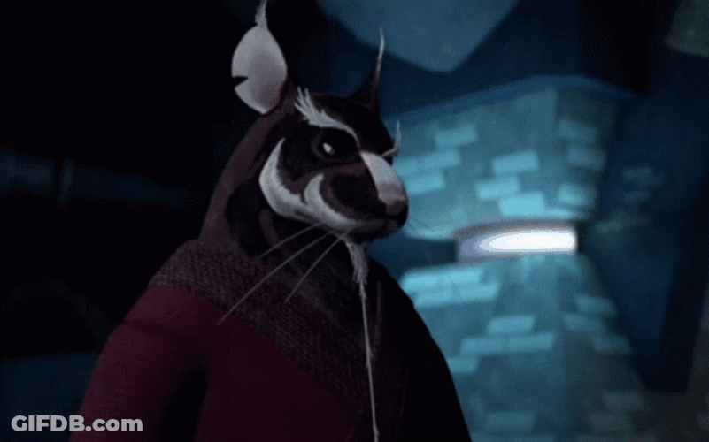 Master Splinter TMNT Disgusting Eww No Yuck GIF