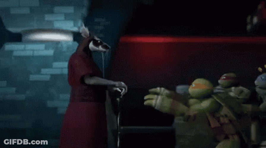 Master Splinter TMNT Hugs From The Team GIF