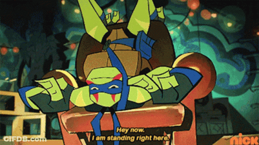 Master Splinter TMNT I Am Standing Right Here GIF