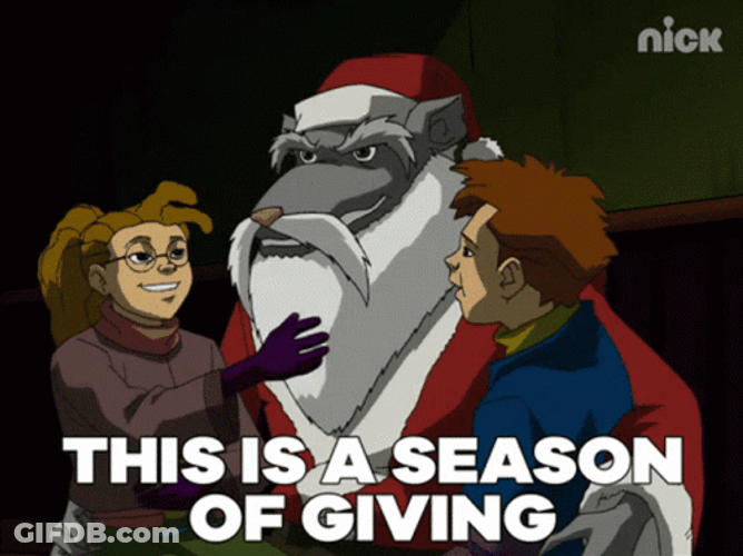Master Splinter TMNT Santa Clause Christmas Season Of Giving GIF