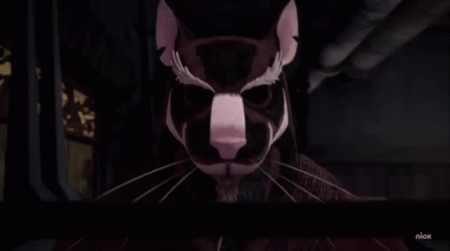 Master Splinter TMNT Walking Exercising Focused GIF