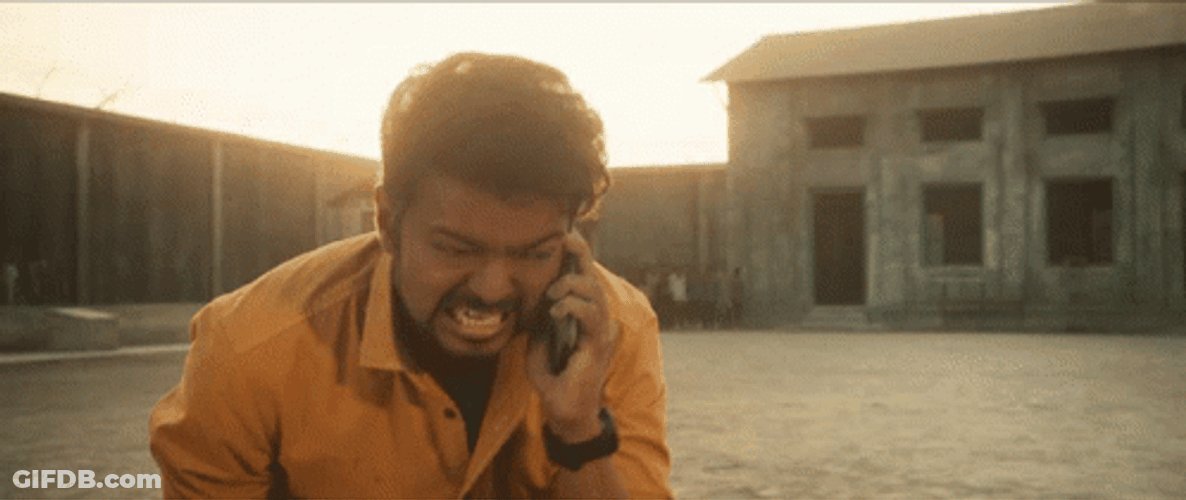 Master Tamil Angry Phone Talk GIF