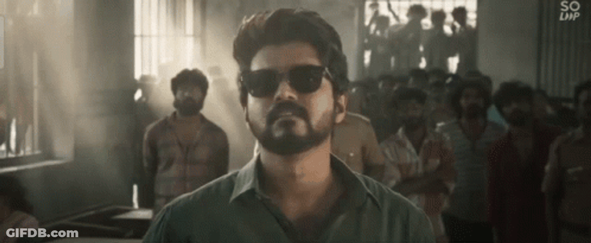Master Vijay Removing Sunglasses GIF