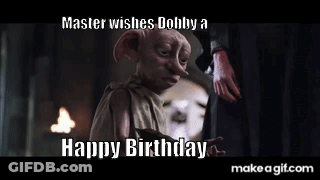 Master Wishes Dohly A Happy Birthday In A Harry Potter Movie GIF