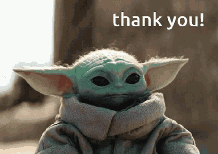 Master Yoda Saying Thank You GIF