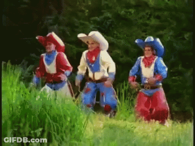 Matching Cowboy March GIF