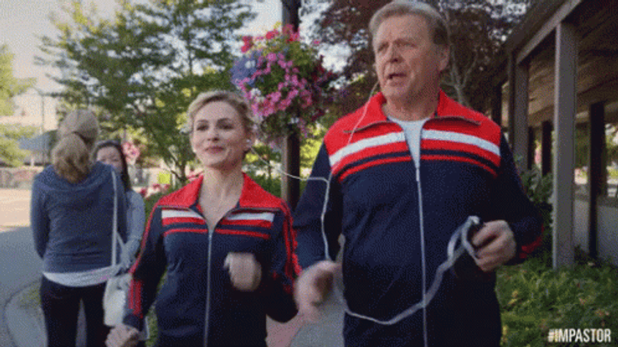 Matching Outfit Jogging Impastor GIF