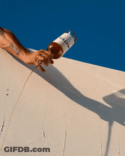 Mates Rum Spilling Rooftop GIF