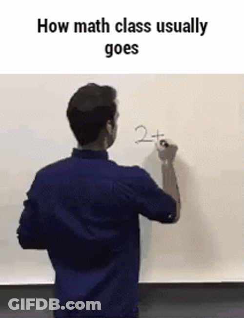 Math Class Fast Writing Meme GIF
