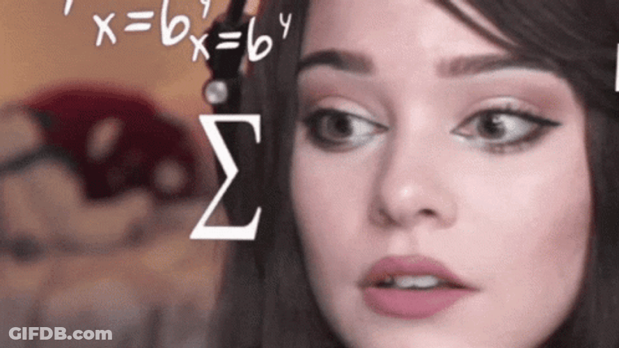 Math Lady Meme Confused Thinking Faezaria GIF