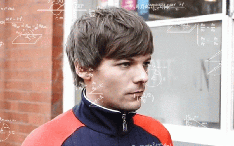 Math Lady Meme Confused Thinking Louis Tomlinson GIF