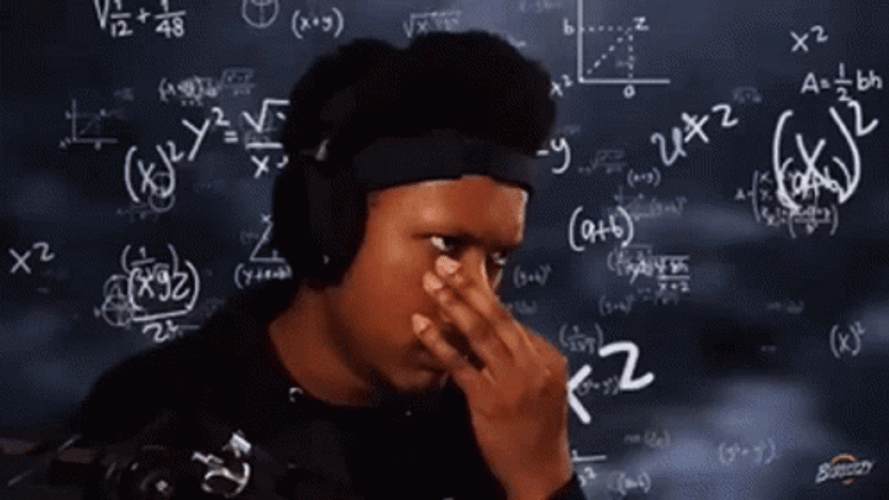 Math Lady Meme Confused Thinking Taeuvre GIF
