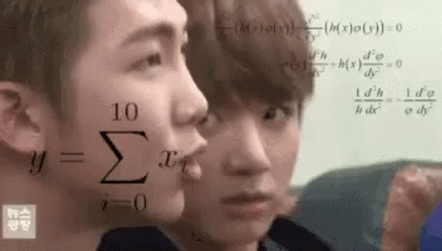 Math Lady Meme Thinking Jungkook GIF
