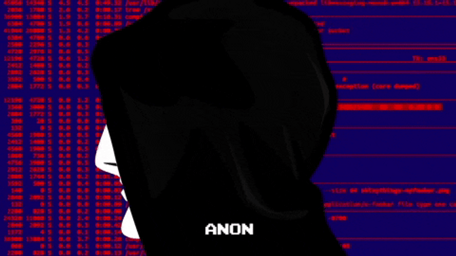 Matrix Code Anonymous Hacker Guy GIF