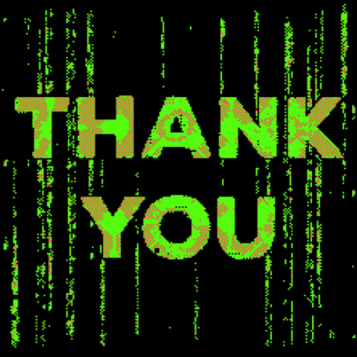Matrix Code Glitch Thank You GIF