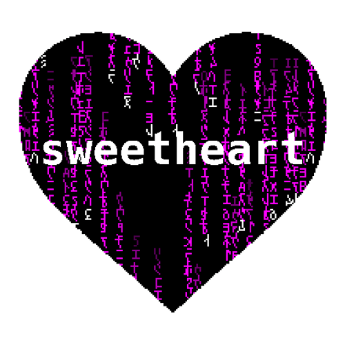 Matrix Code Sweetheart Pixel Program GIF