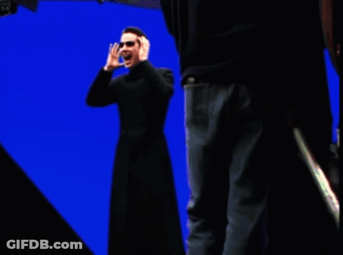 Matrix Neo Shouting GIF