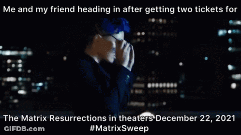 Matrix Resurrections Poster GIF