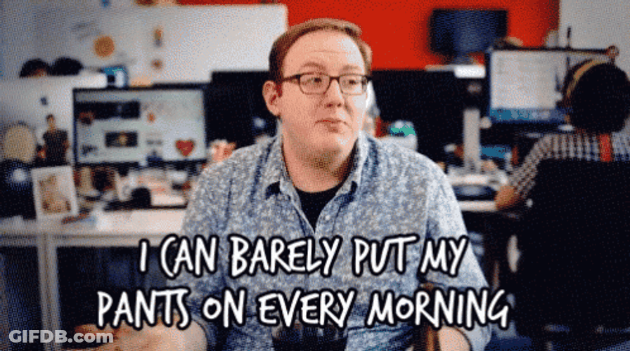 Matt Bellassai Barely Put Pants GIF