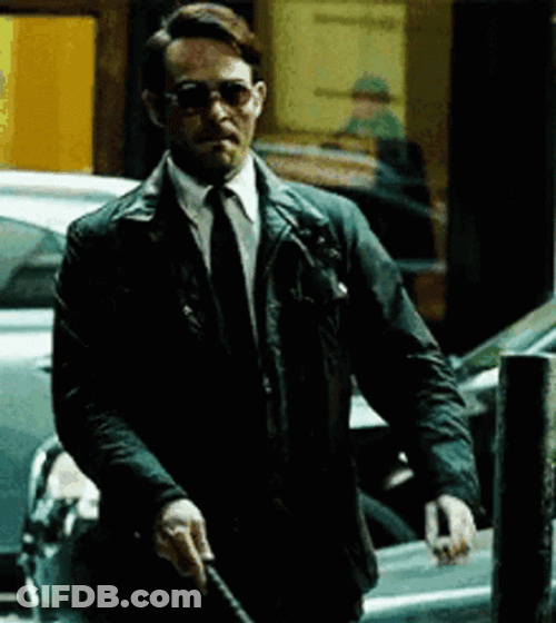 Matt Burdock Daredevil Escaping GIF
