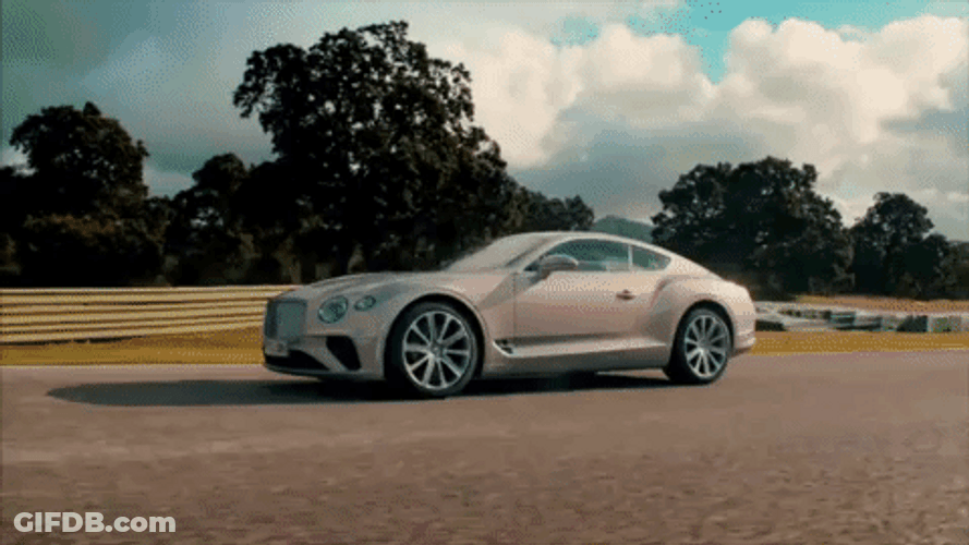 Matt LeBlanc Driving A Bentley GIF