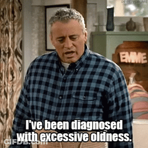Matt Leblanc Getting Old Diagnosed GIF
